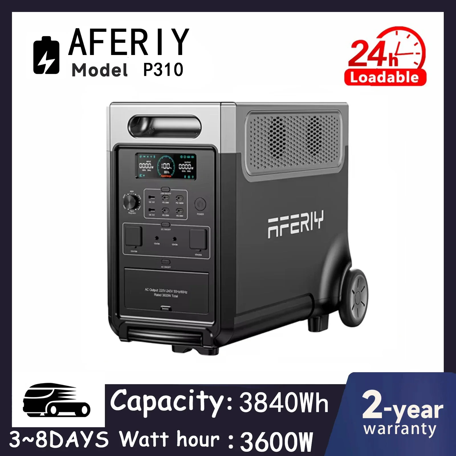 AFERIY P310 Generador solar portátil LiFePO4 para camping - imagen 4