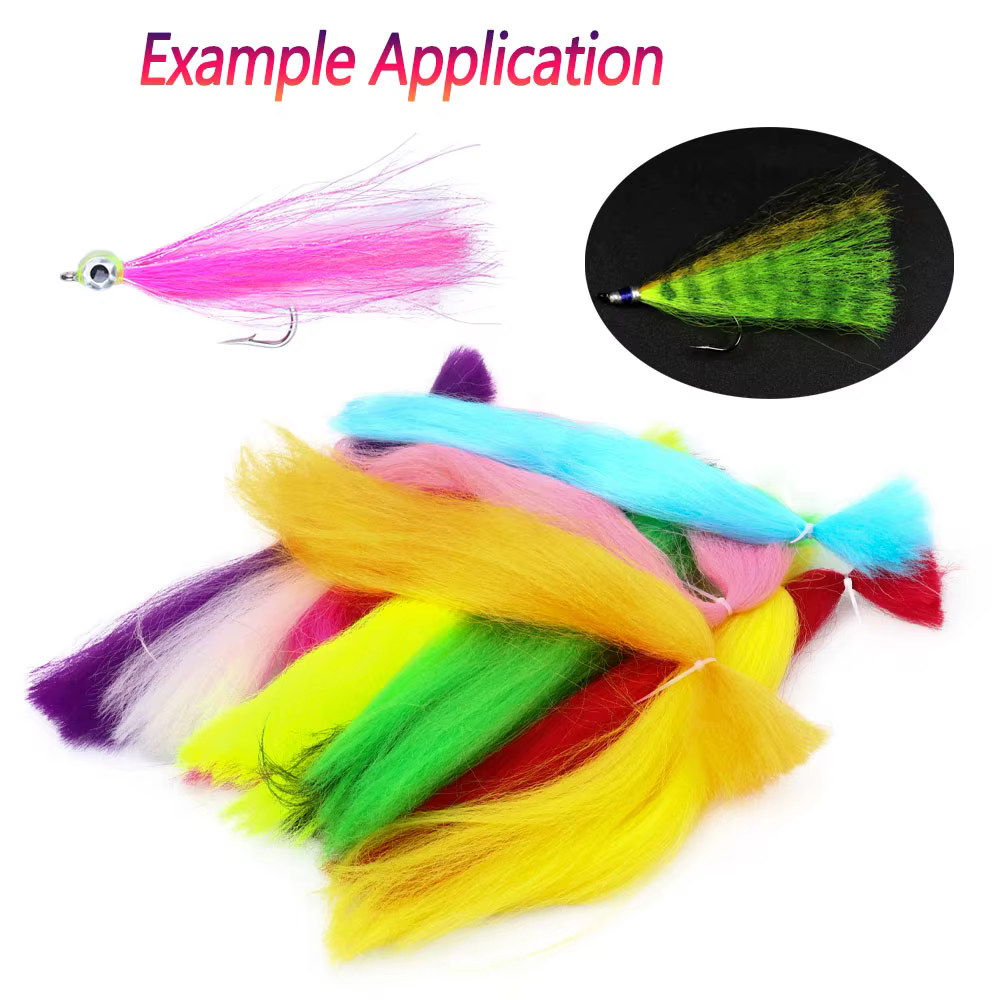 Bimoo Pececillo Rizado Fibra Sintética – Bucktail para Lucio - imagen 4