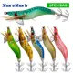 ShareShark Señuelos de madera tipo camarón y calamar luminosos - imagen 2