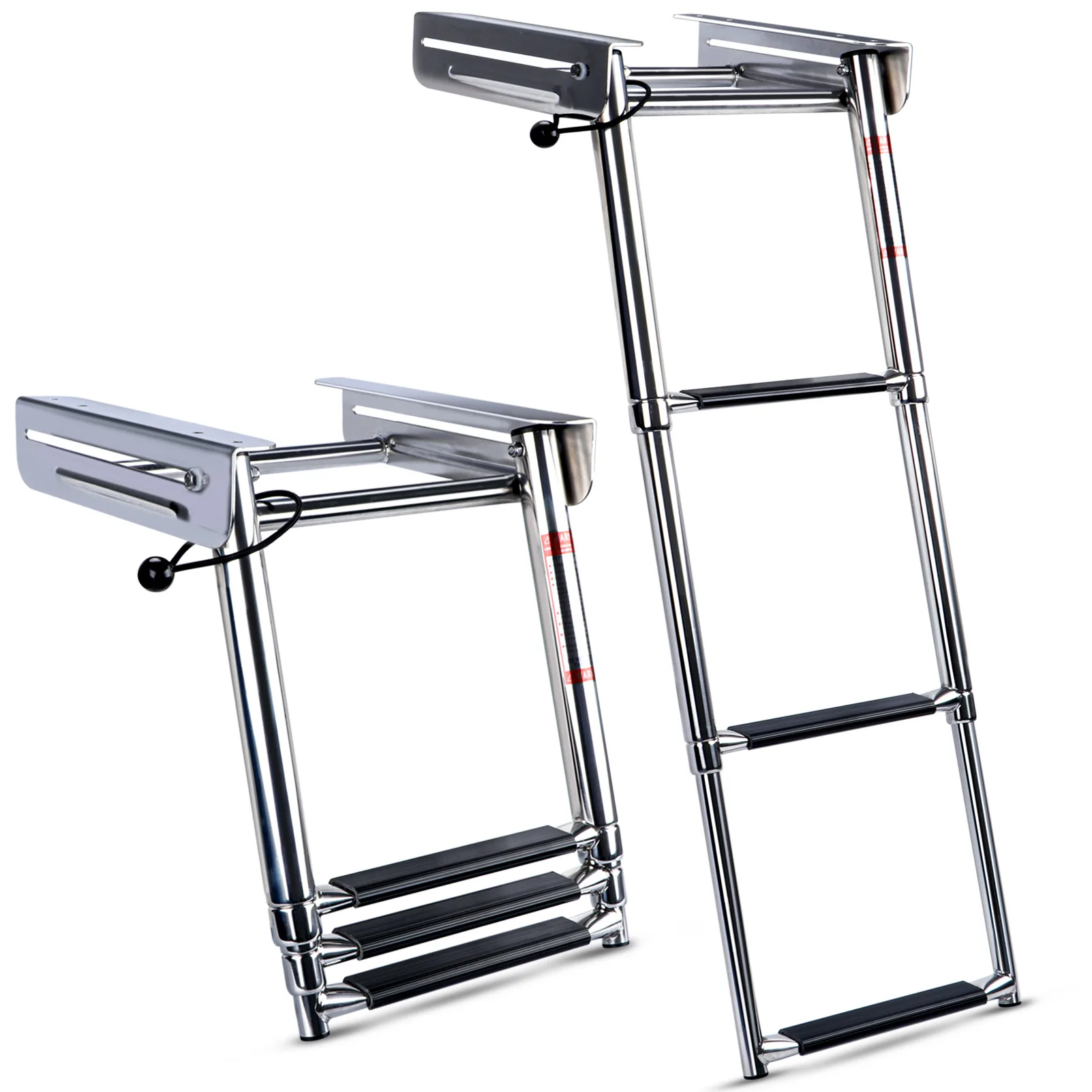 Escalera de barco telescópica acero inoxidable para pesca
