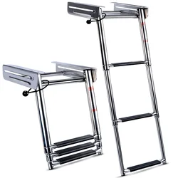 Escalera de barco telescópica acero inoxidable para pesca