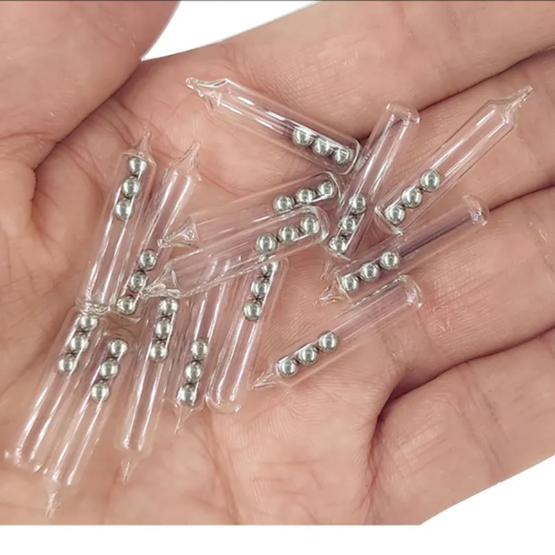 Accesorios de esferas de vidrio con sonajero