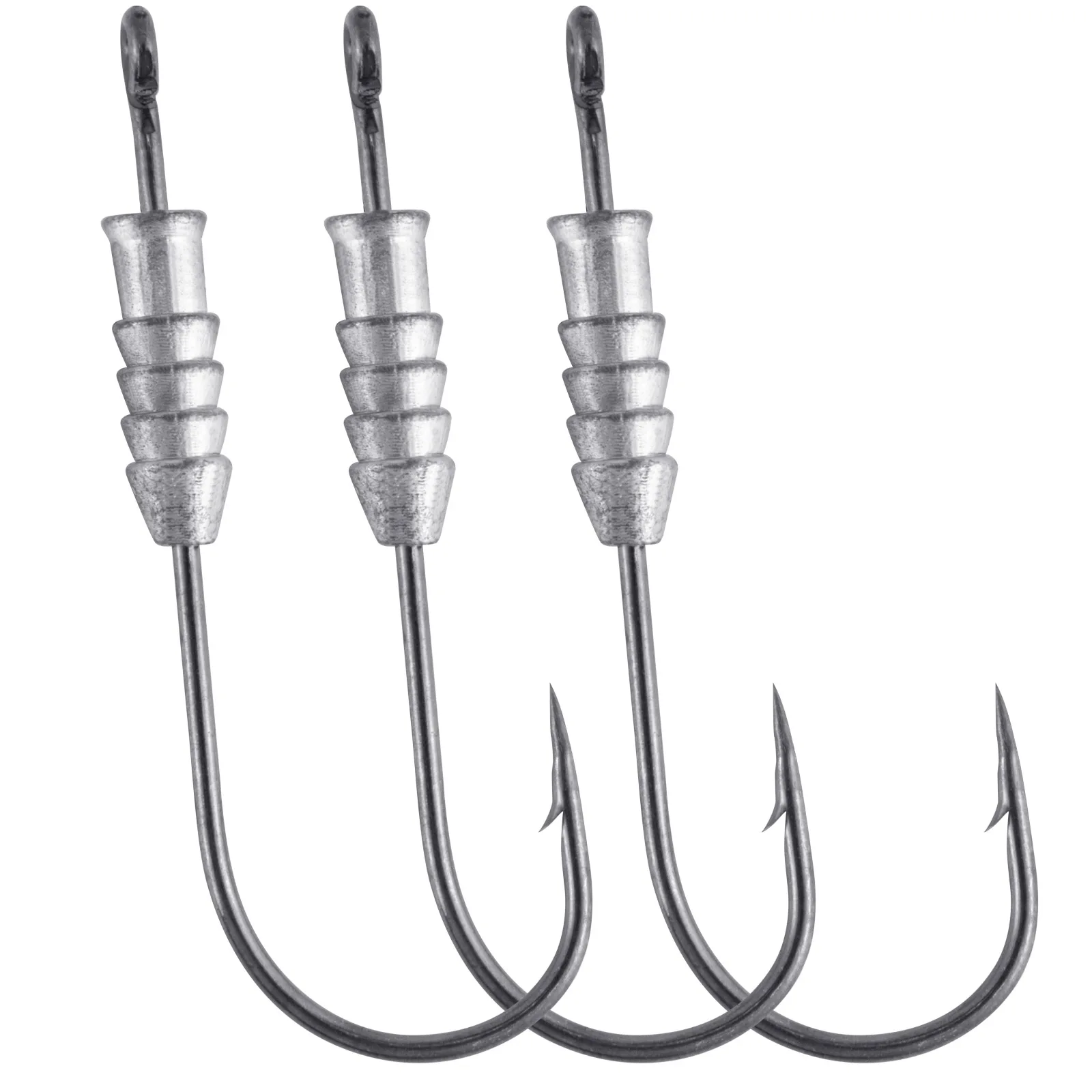 Anzuelos Jig Head ponderados para lubina – Señuelos blandos agua salada/dulce - imagen 3