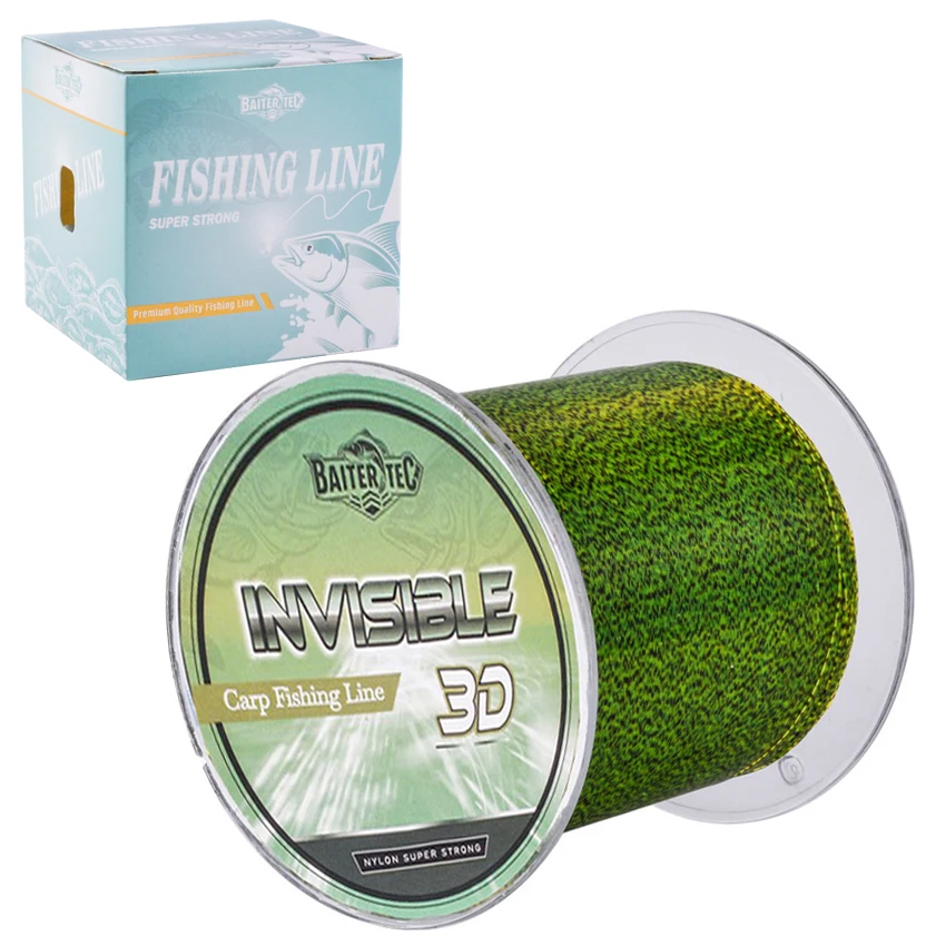 Fluorocarbono moteado invisible – Línea de pesca súper fuerte