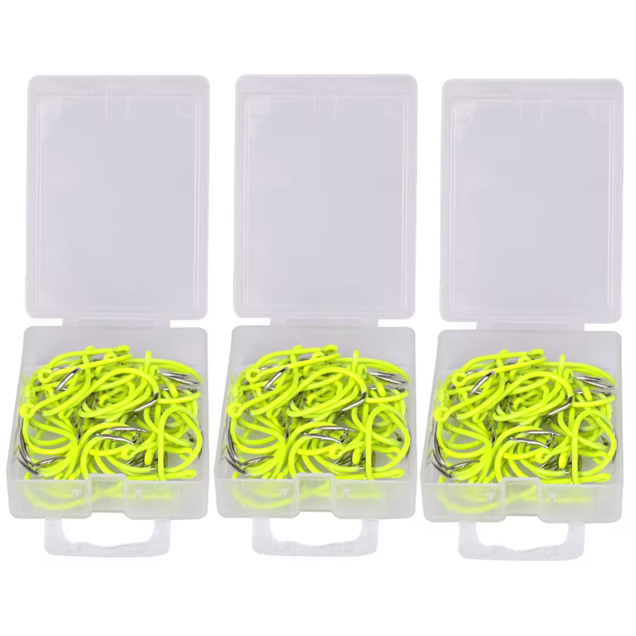 FISH KING anzuelos fluorescentes de acero al carbono para carpa - imagen 4