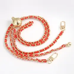 Correa de hombro con cadena de bolas doradas y longitud ajustable