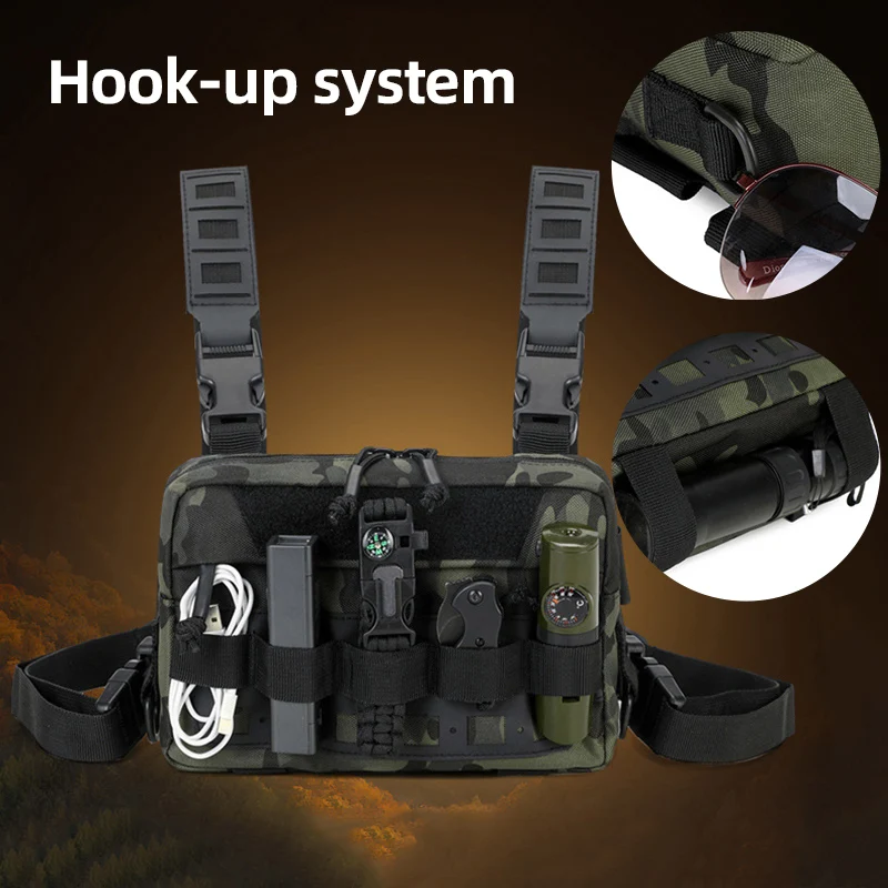 Bolsa de pesca táctica MOLLE para pecho – Multiuso - imagen 5