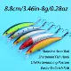 Crankbait Minnow flotante con ojos 3D y láser para lubina y lucio - imagen 2