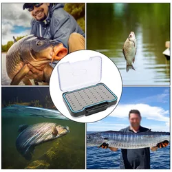 Caja de moscas doble cara PP con tapa transparente impermeable