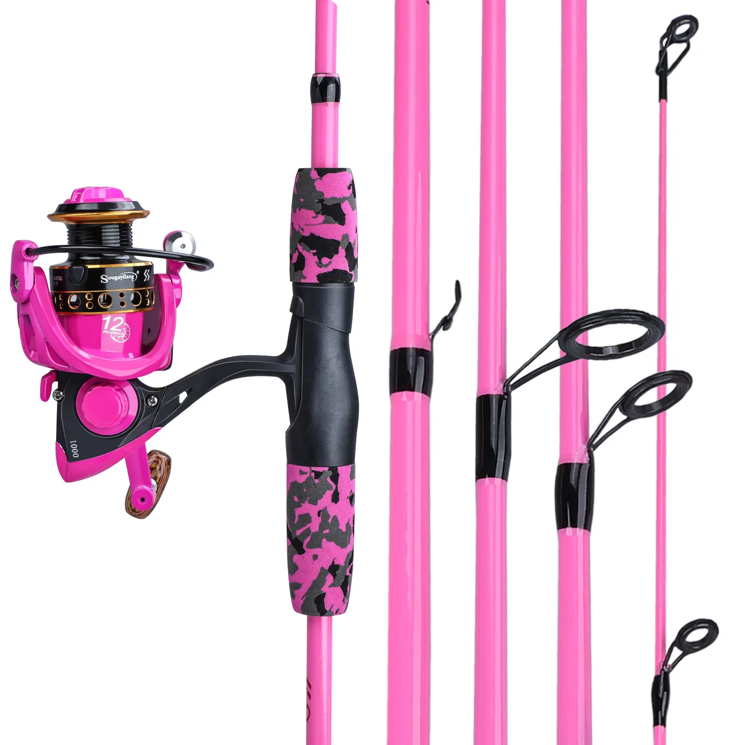 Combo spinning Sougayilang agua dulce – Caña y carrete tamaño 3000