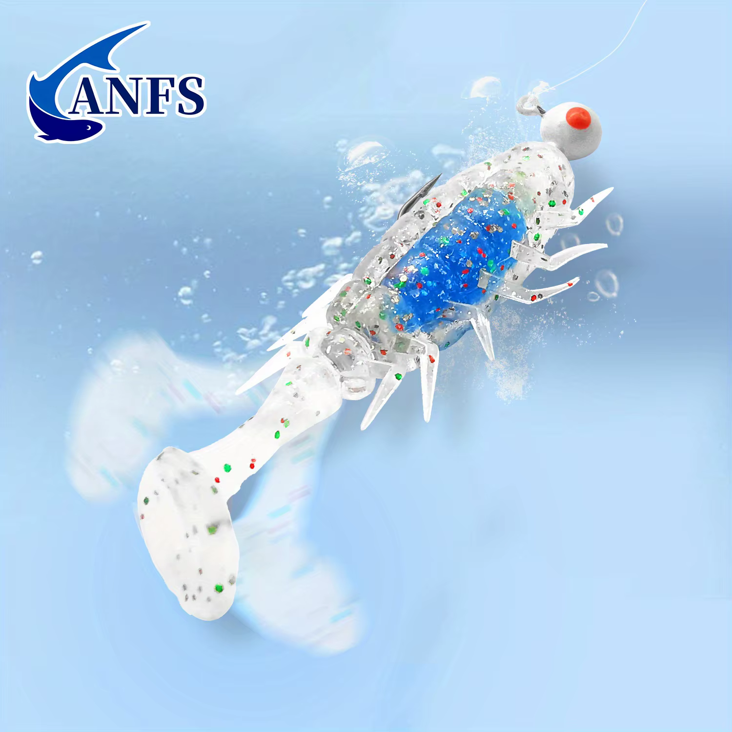 ANFS Señuelo Wobbler Transparente con Anzuelo de Plomo – Agua Dulce - imagen 4