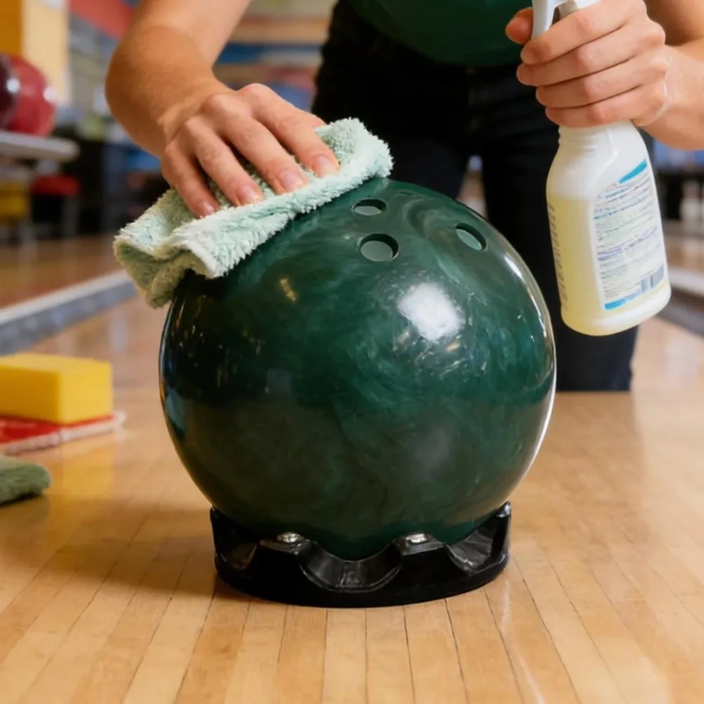 Soporte para bola de boliche con rotación 360° y pulido - imagen 3