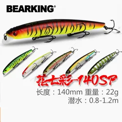 BEARKING Shone Señuelo Minnow Wobbler – Sistema peso tungsteno