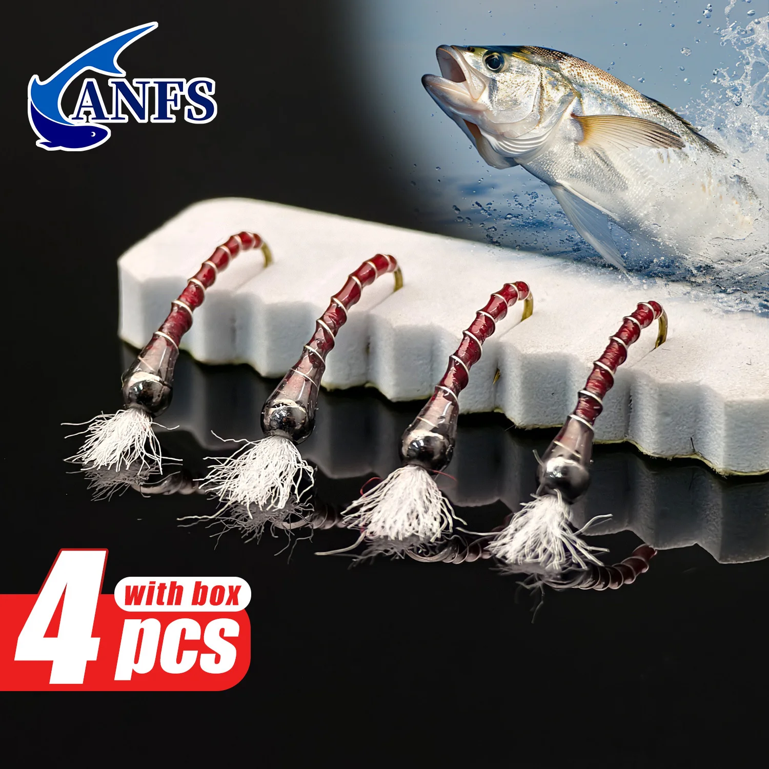 Juego de moscas húmedas para pesca con mosca