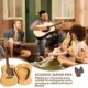 Caja de almacenamiento con forma guitarra para púas acústicas y soporte - imagen 2