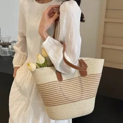 Bolso bandolera de paja para mujer – Amplio y ligero