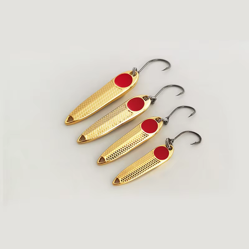 Cucharas metálicas surfcasting láser – Forma semilla de girasol - imagen 2