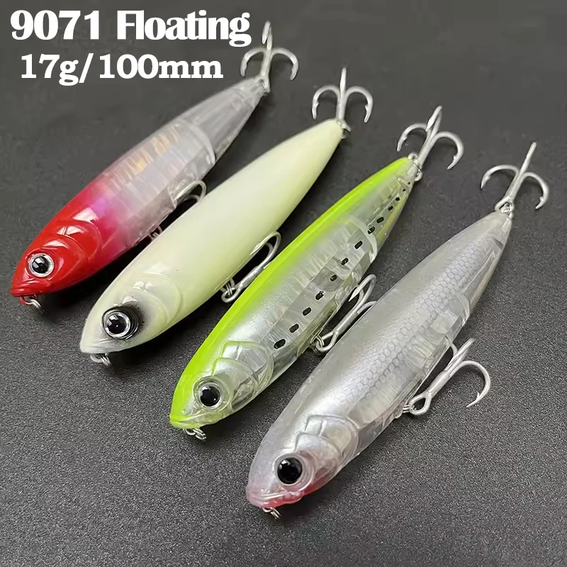 Cebo Stickbait flotante 100mm Walker 17g para lubina y trucha