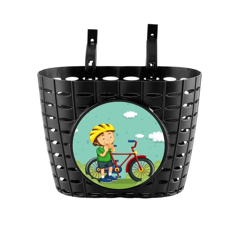 Canastilla multicolor infantil con dibujos para manillar de scooter