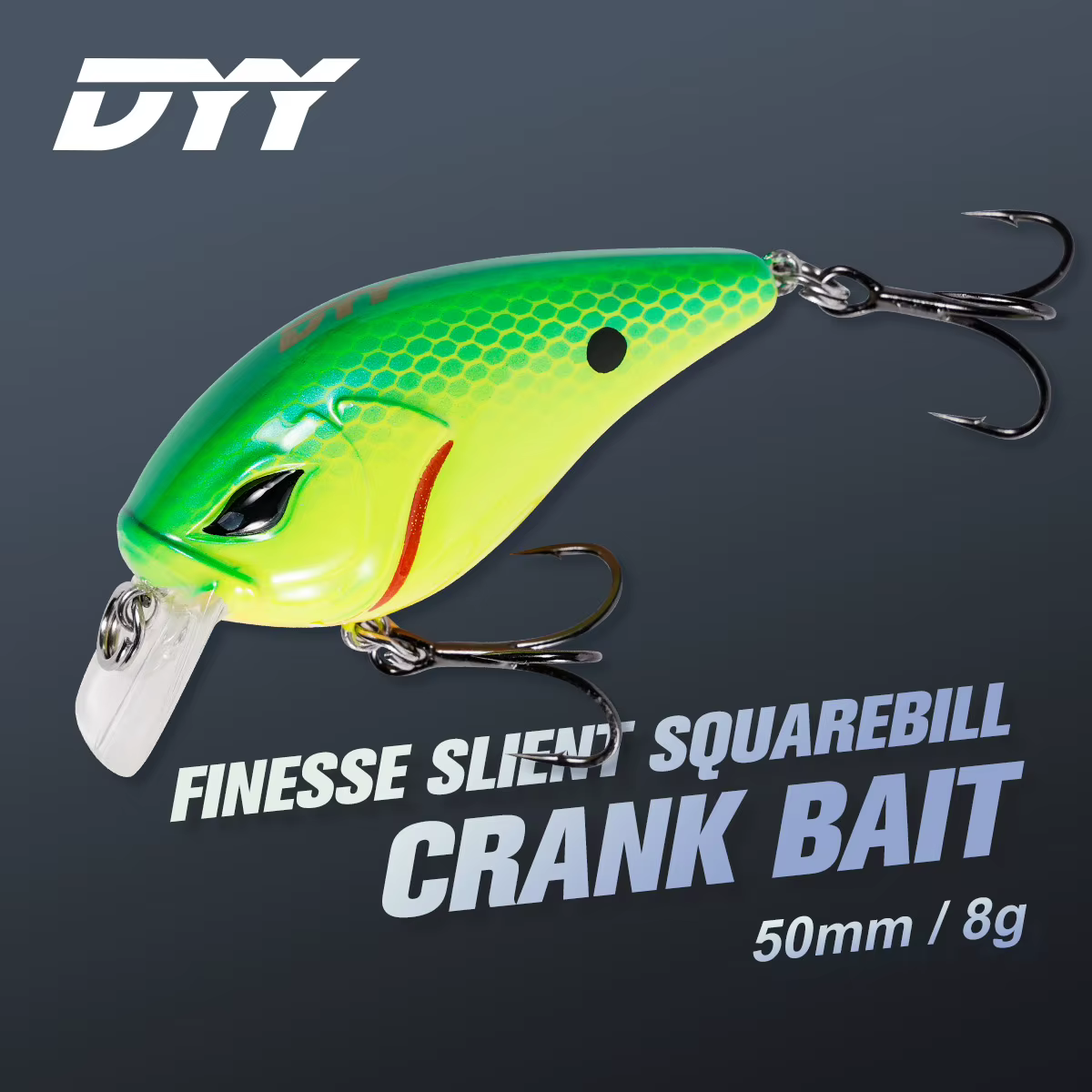 Crankbait Squarebill NOEBY 50 mm – Señuelo para Perca, Lucio y Lubina