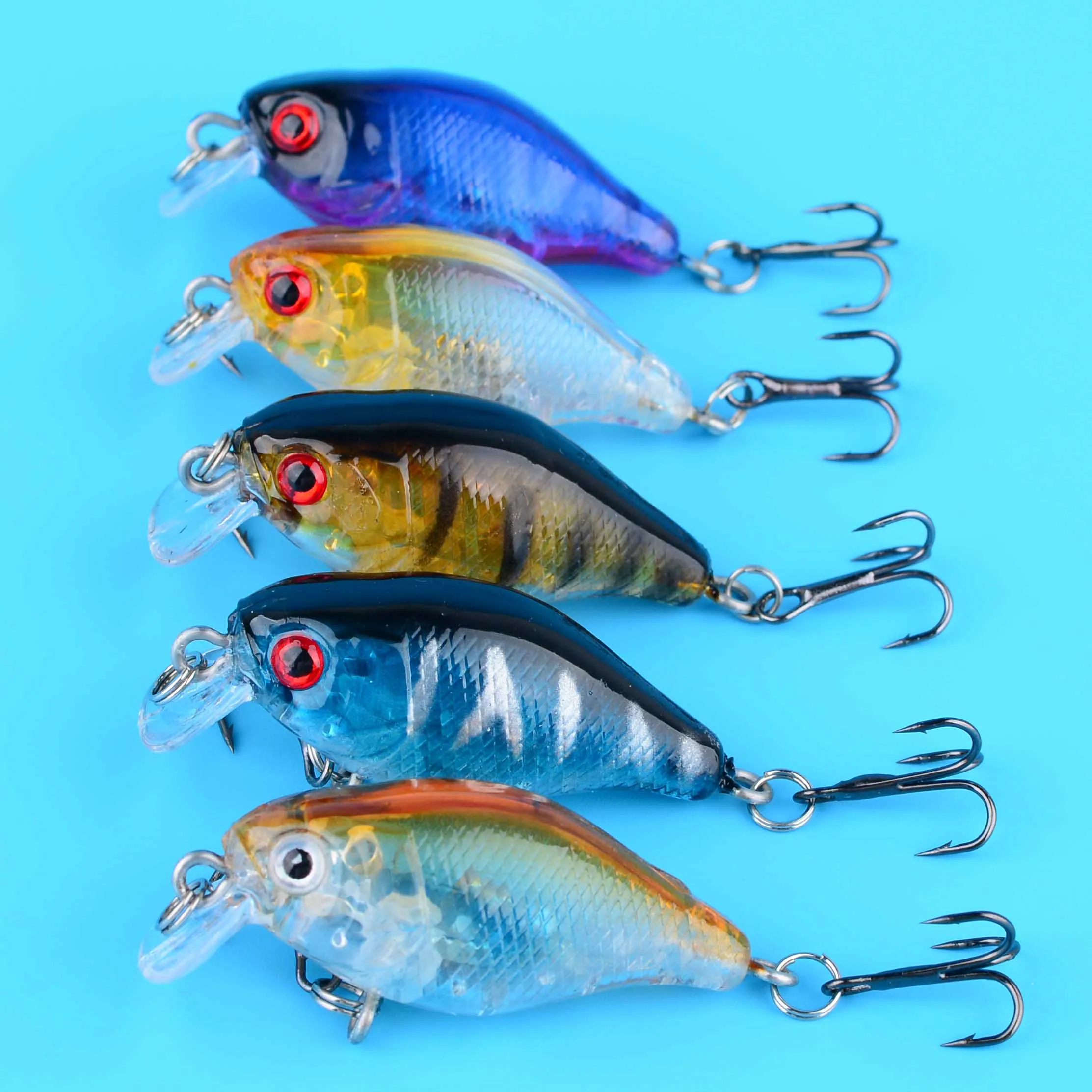 Conjunto de 5 señuelos para pesca