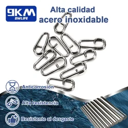 Anillos divididos de acero inoxidable – Ovalados para pesca