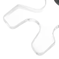 Cabeza de puente de billar transparente de acrílico con goma