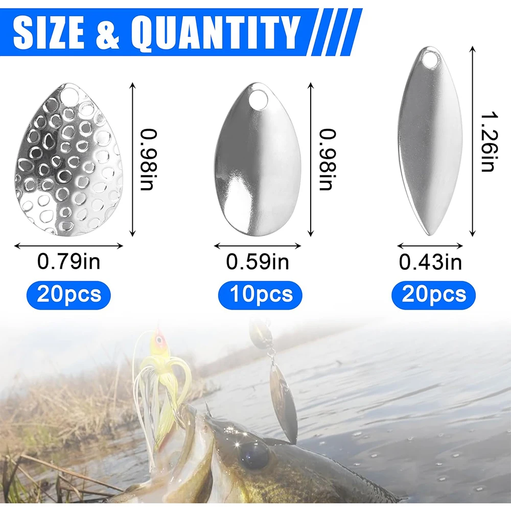 Cuchillas para Spinnerbait Colorado Willow de Fácil Rotación - imagen 3