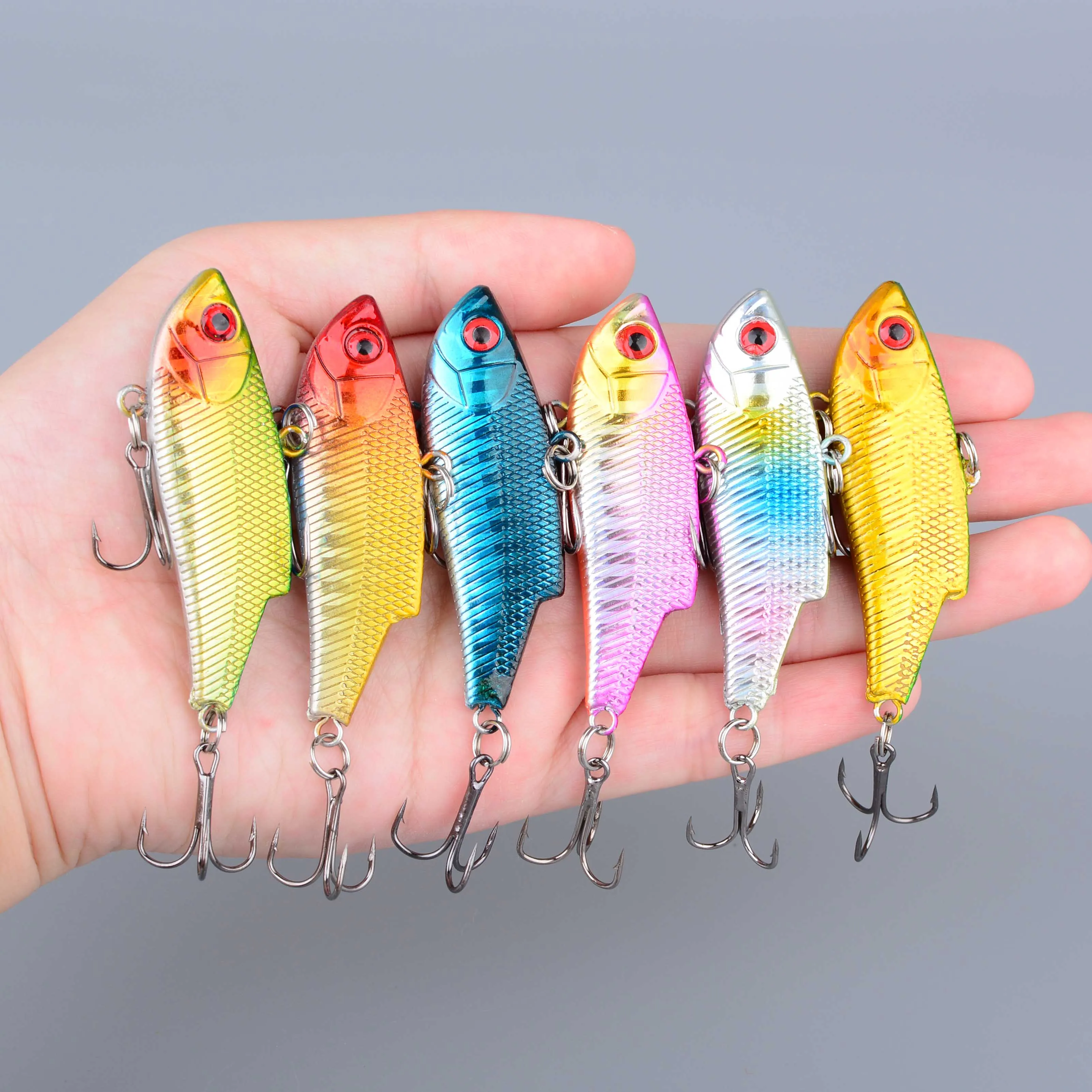 Señuelo VIB hundimiento con vibración y ruido para pesca en hielo - imagen 4