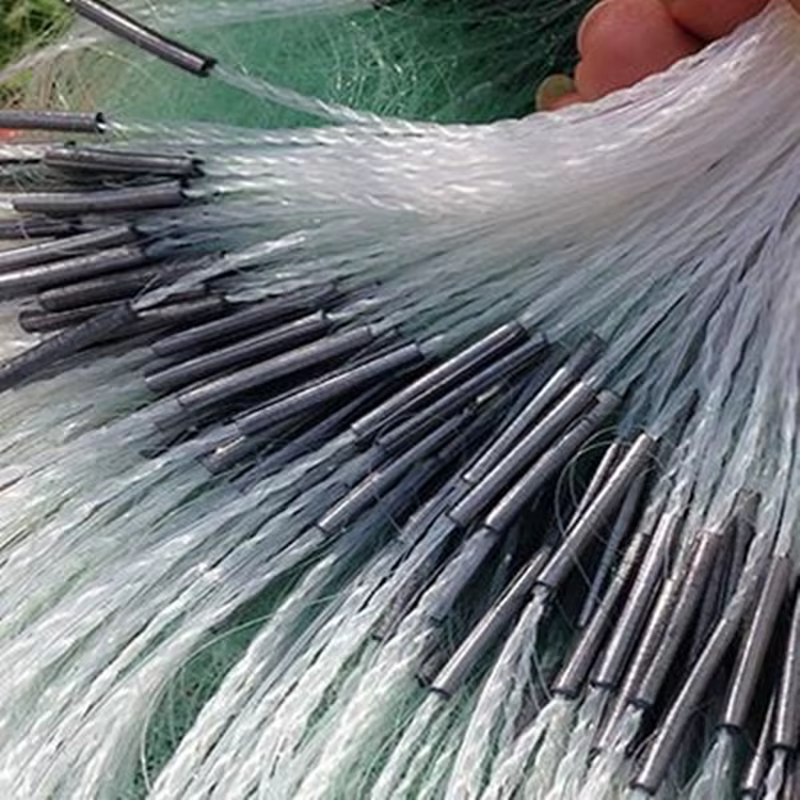 Detalle de los flotadores y plomos