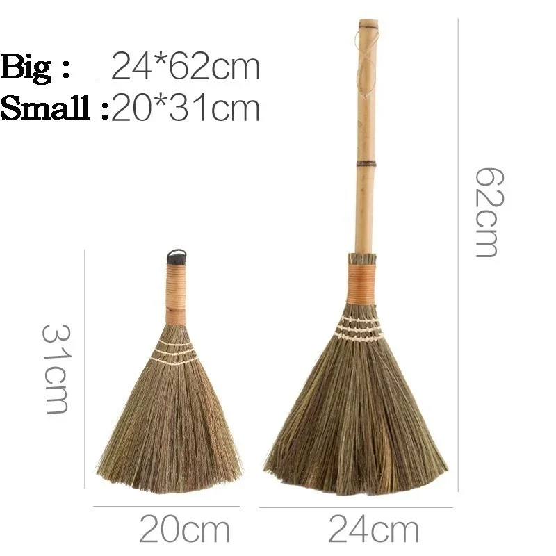 Escoba de madera natural con recogedor para barco - imagen 2
