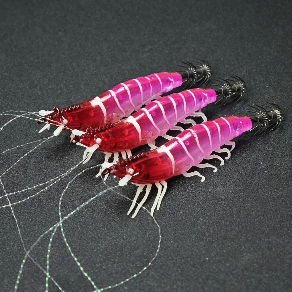 Cebo jig de camarón luminoso para pesca en el mar - imagen 3