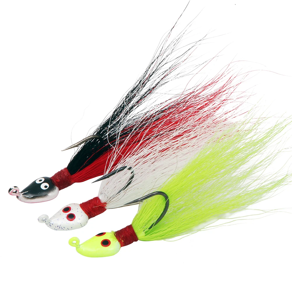 Pack de anzuelos con cabeza de jig para pesca de jigging