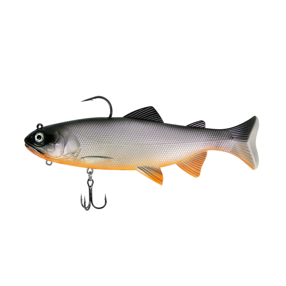 Swimbait blando 18cm 125g con cabeza de plomo y cola en T - imagen 5