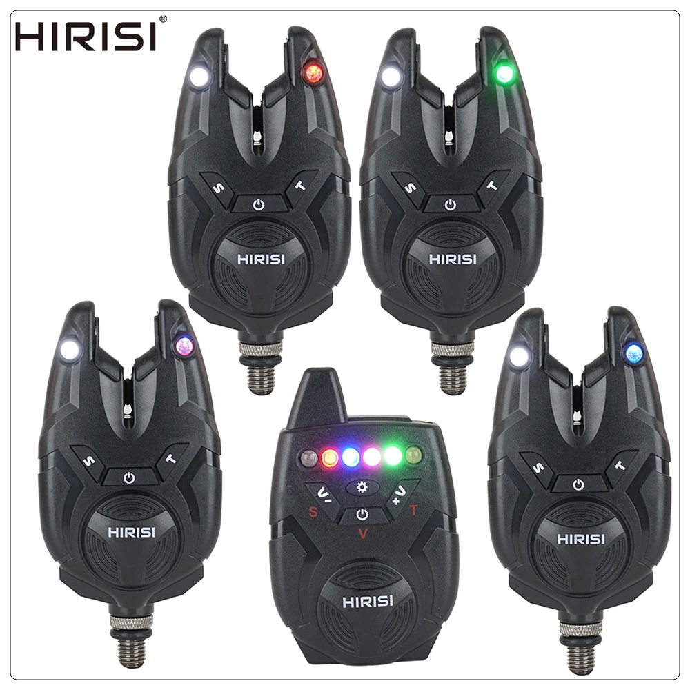 Set de Alarmas de Pesca Hirisi S9 con alertas LED