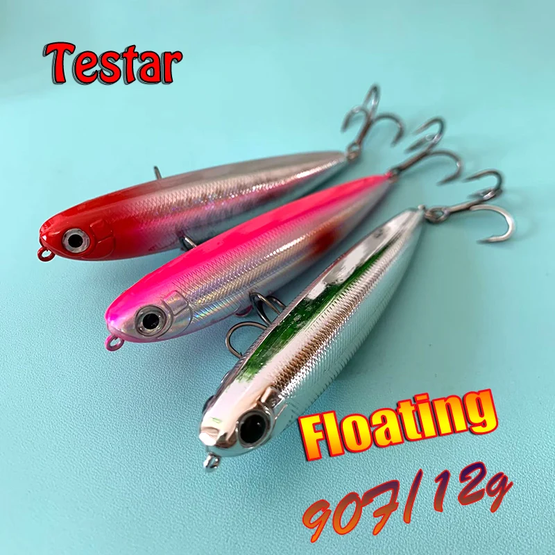 Jerkbait flotante 90mm – Andador de superficie para Lúcio y Lubina - imagen 4