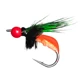 Kit de pesca con mosca: línea pre-atada y señuelo minnow blanco