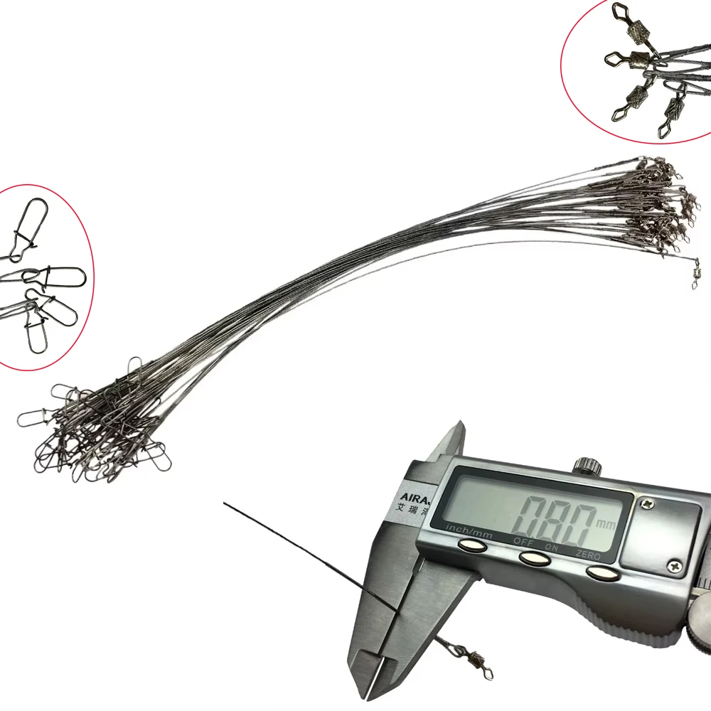 Cables Leadcore 35 lb con esmerillones giratorios y cierre de seguridad - imagen 2