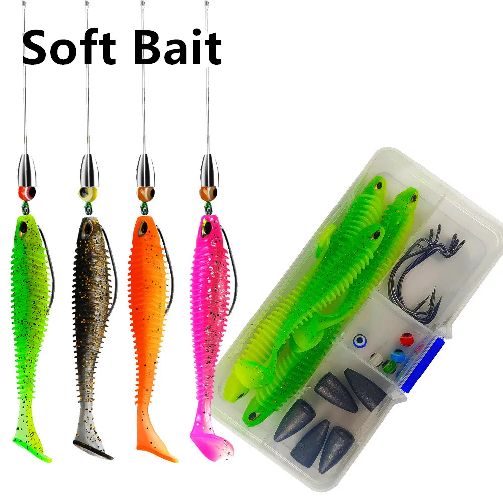 Señuelos Swimbait de silicona para carpa – Kit completo - imagen 3