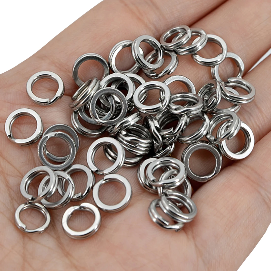 FishTrip Anillas partidas acero inoxidable resistentes para señuelos - imagen 5