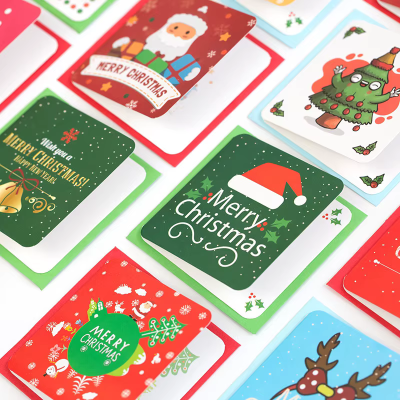 Tarjetas de Navidad Infantiles Pack Mini con Bendiciones Navideñas - imagen 4