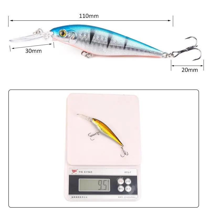 Swimbait 3D ojos – Pececillo con anzuelo triple para la pesca - imagen 3