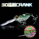 Swolfy Crankbait hundimiento lento de plástico con babero - imagen 5