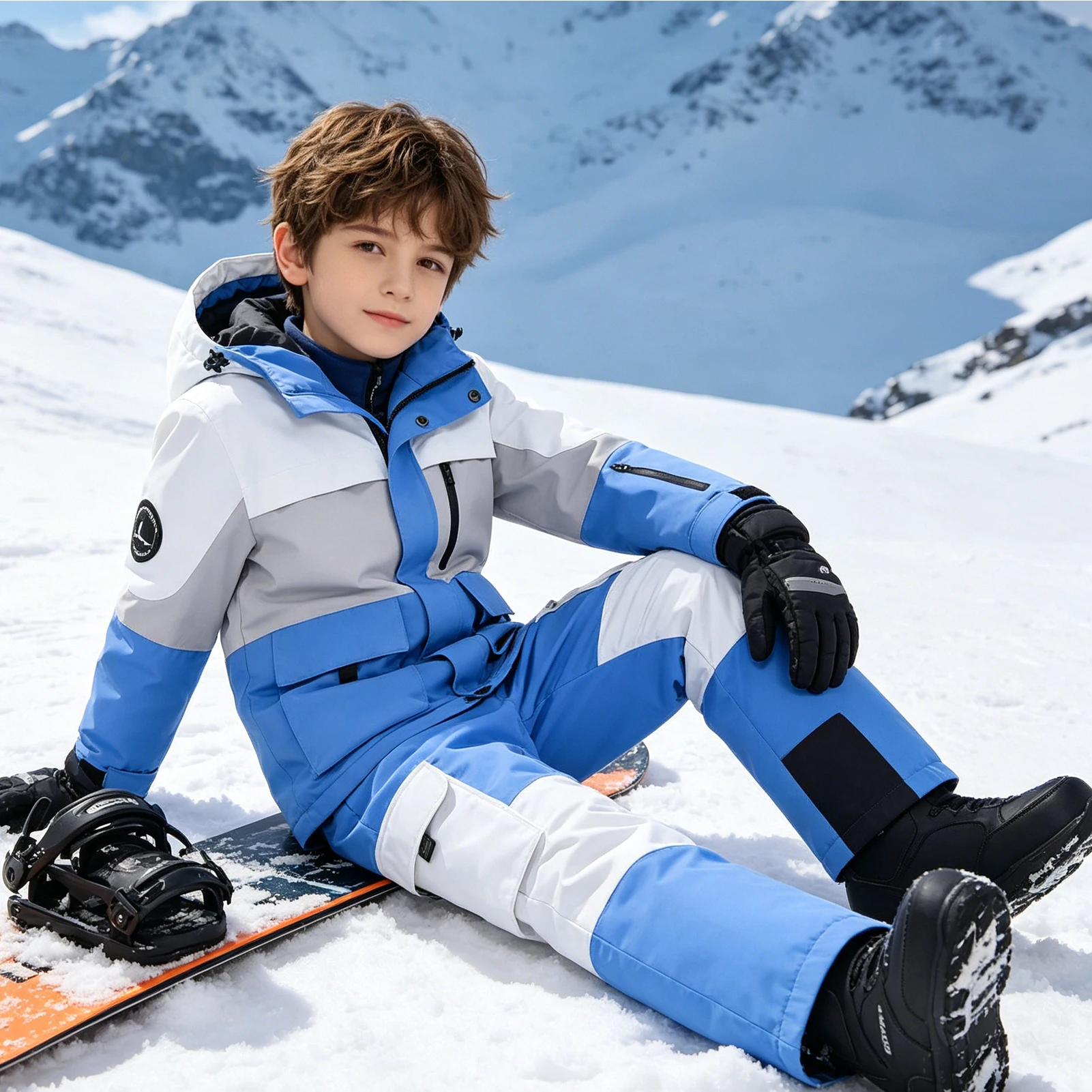 Traje de esquí infantil impermeable y resistente al viento - imagen 4