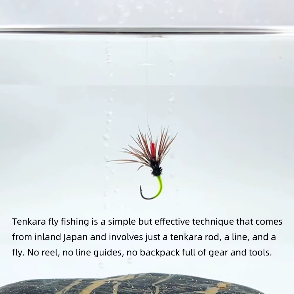 Wifreo anzuelos mosca Tenkara Kebari para trucha lubina arroyos lagos - imagen 5