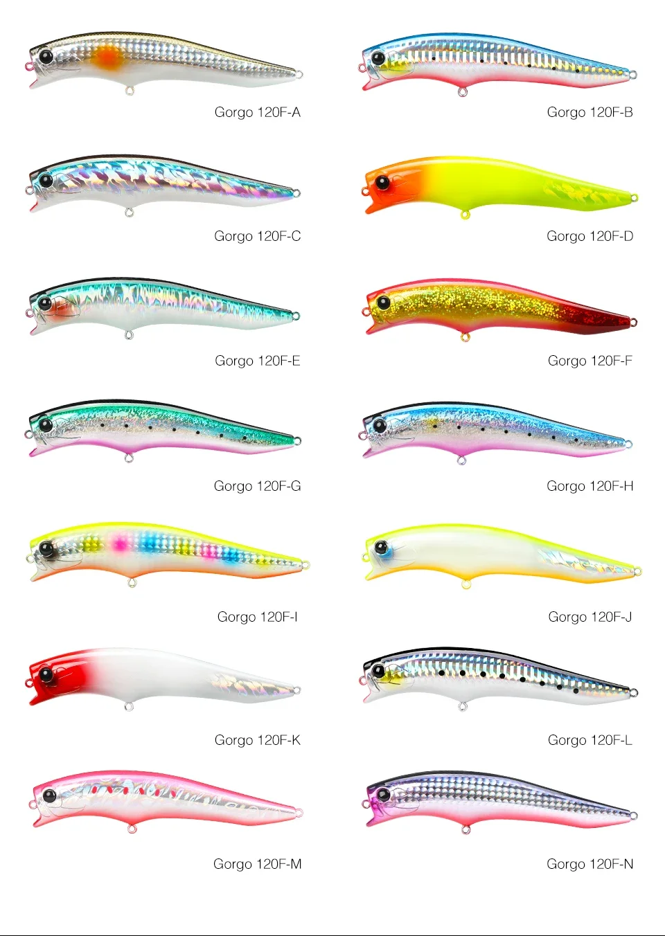 TSURINOYA GORGO 120F en acción para pesca de lubina en superficie