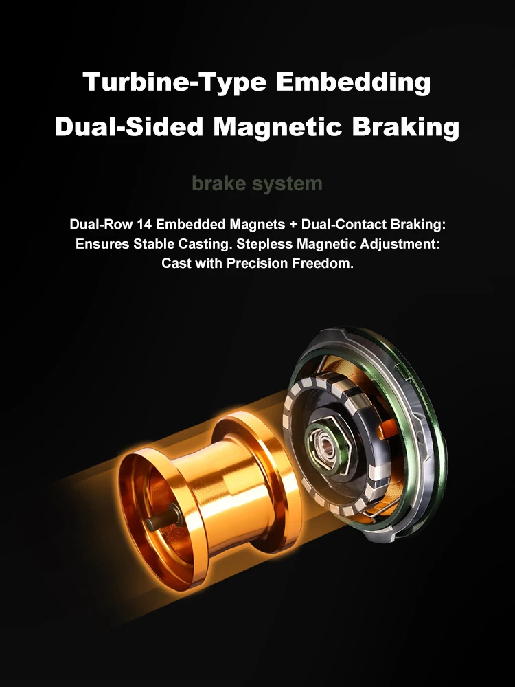 Carrete baitcasting ultraligero BFS CNC de aluminio, resistente mar - imagen 2