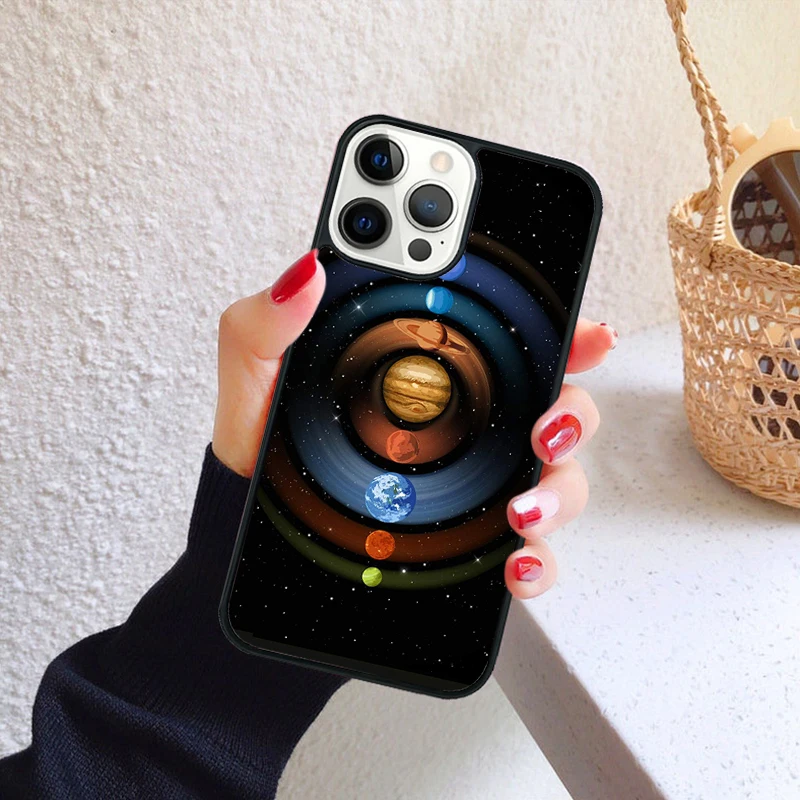 Funda con diseño de constelaciones del sistema solar para iPhone