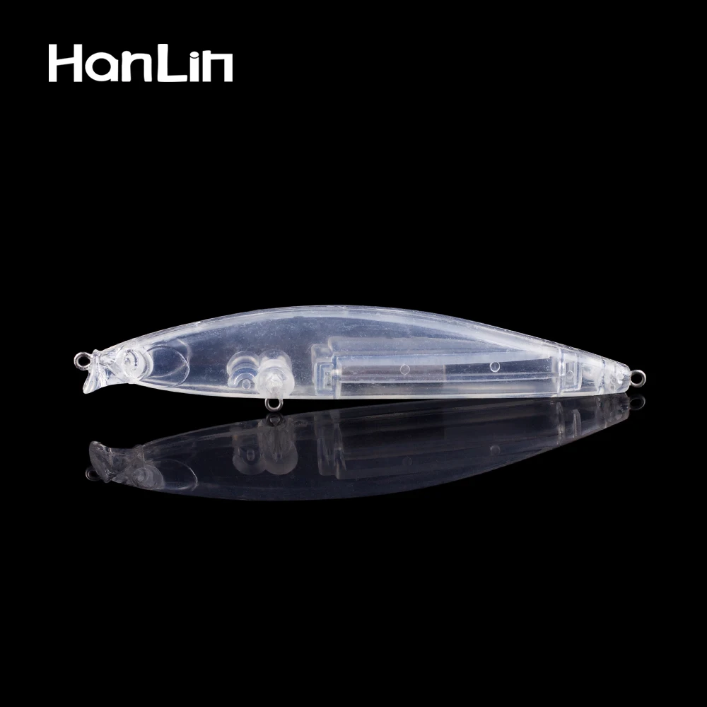 Señuelos Hanlin blancos flotantes con sonajero – 12,5 cm para pesca - imagen 4