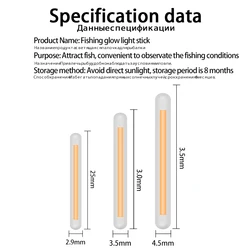 Tubos luminosos para pesca nocturna con conectores ajustables